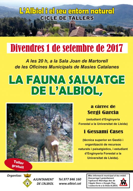 La fauna salvaje del Albiol